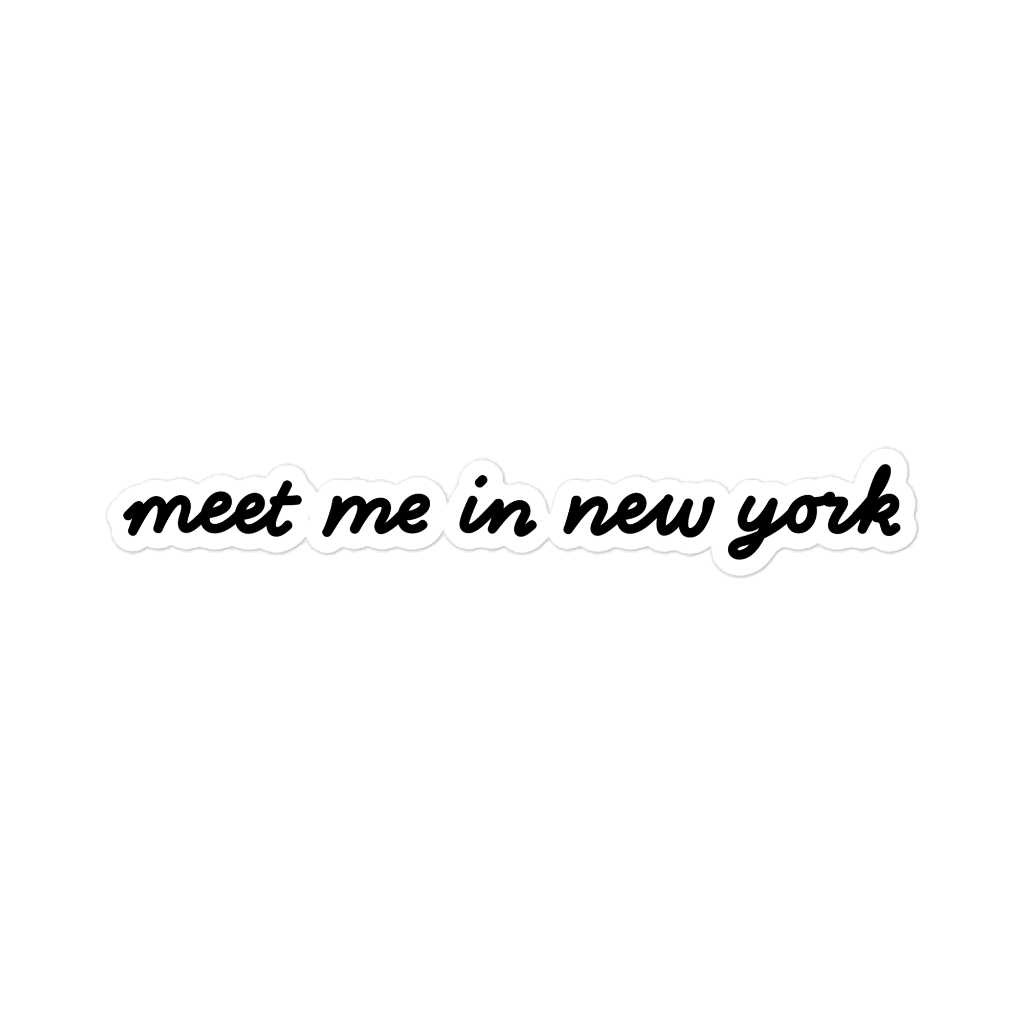 ‘Meet Me in New York’ Die-Cut Sticker