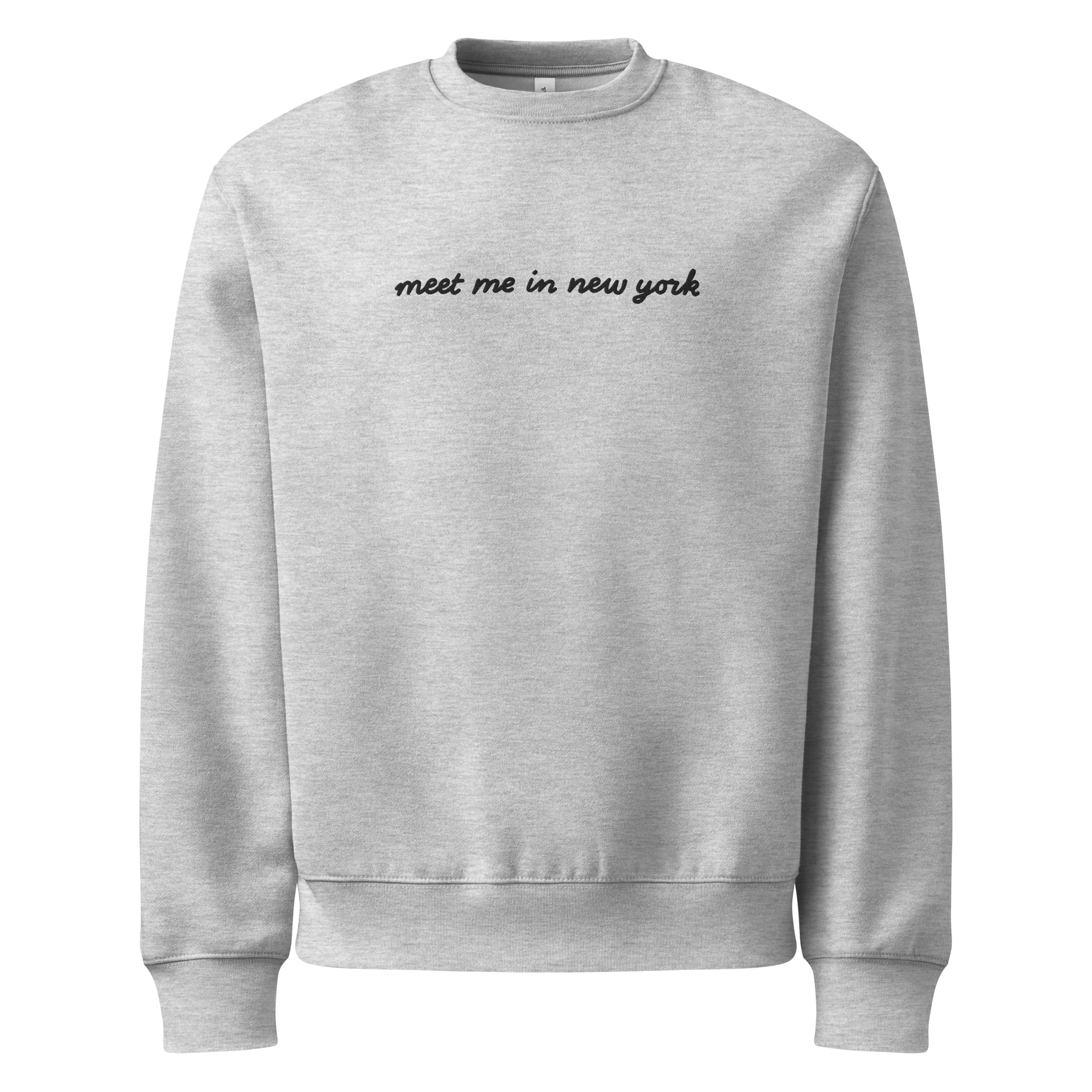 ‘Meet Me in New York’ Embroidered Oversized Sweatshirt